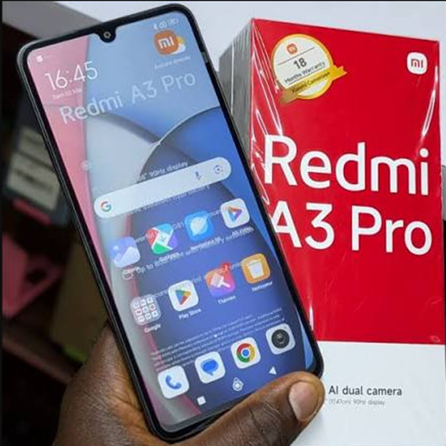 Redmi A3 Pro price in Nigeria showing the smartphone design and display